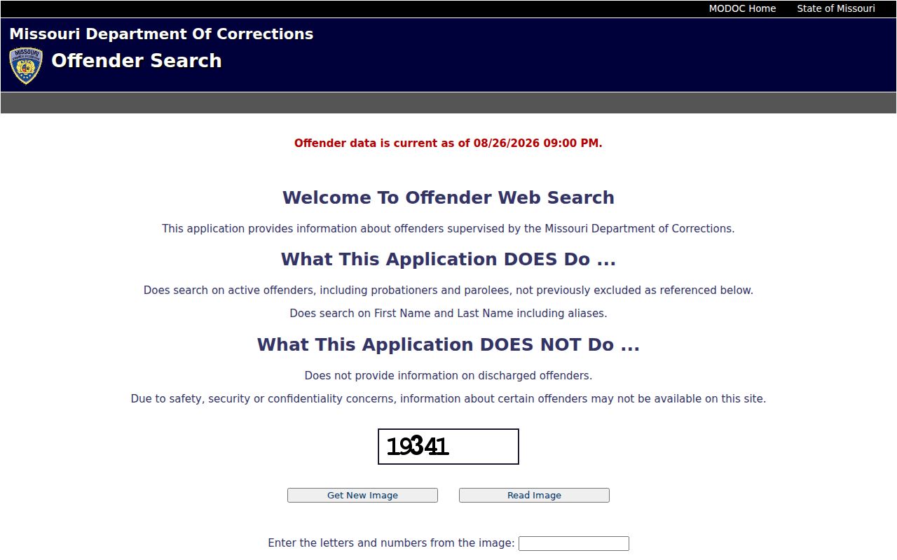 St. Peters residents directory Missouri Department of Corrections offender search